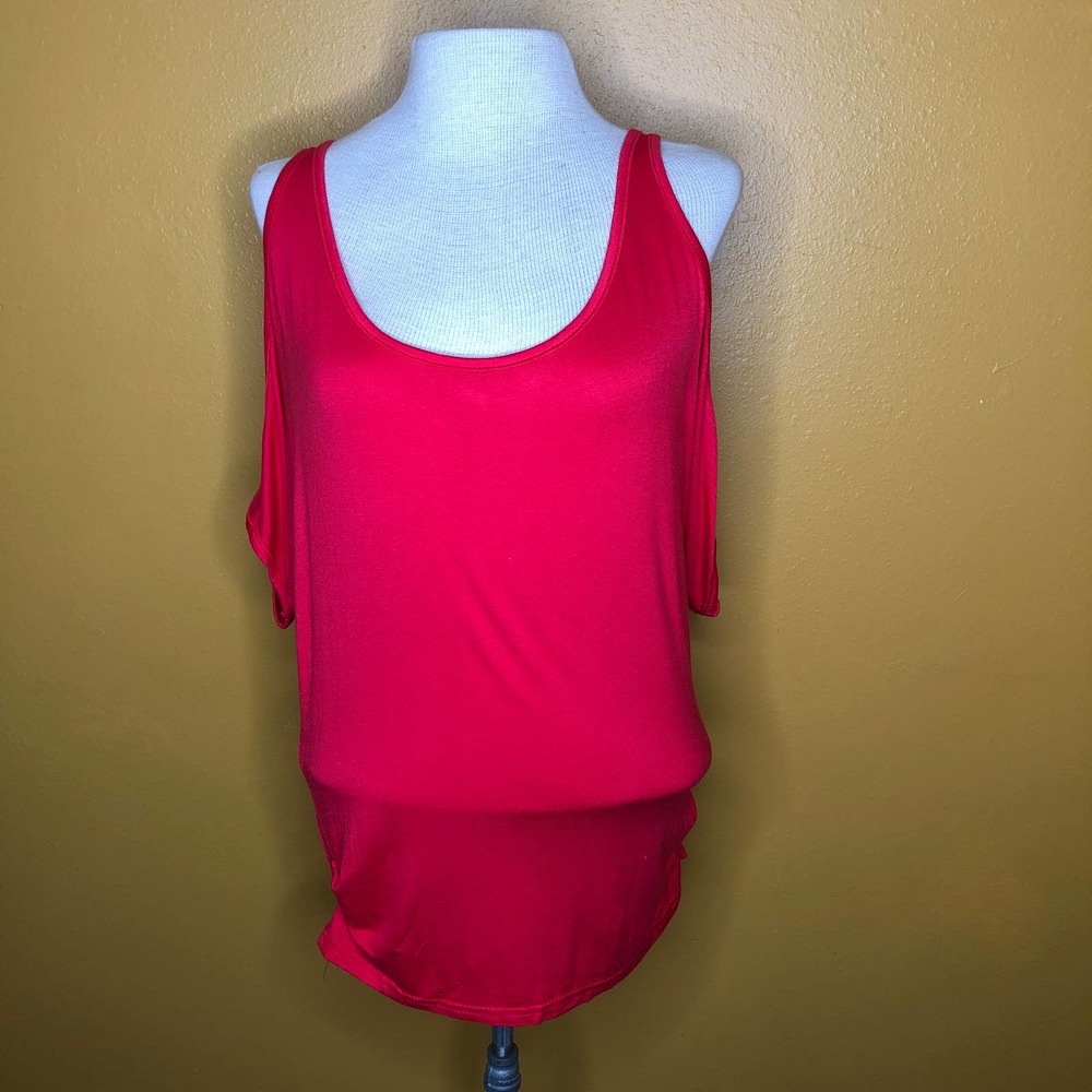 Cold Shoulder Shirt Pink Lightweight Top New S